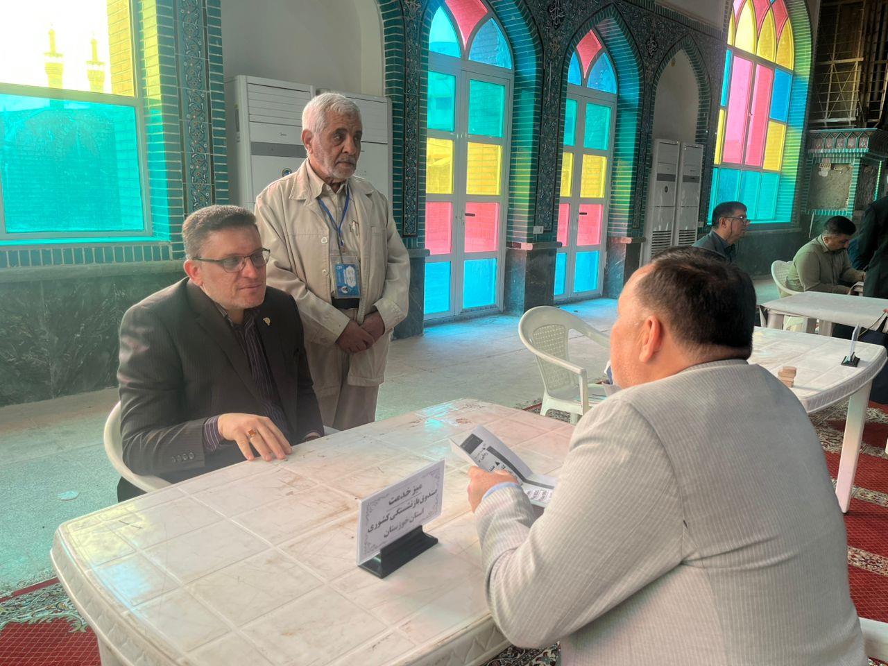 بازنشستگان - نماز جمعه - میز خدمت - اهواز