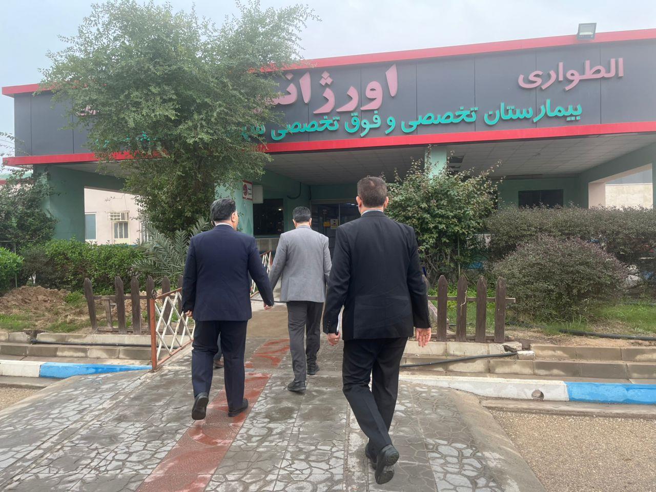 بازدید بیمارستان - رشادتمند - نظری - بازنشستگی - بیمه دانا