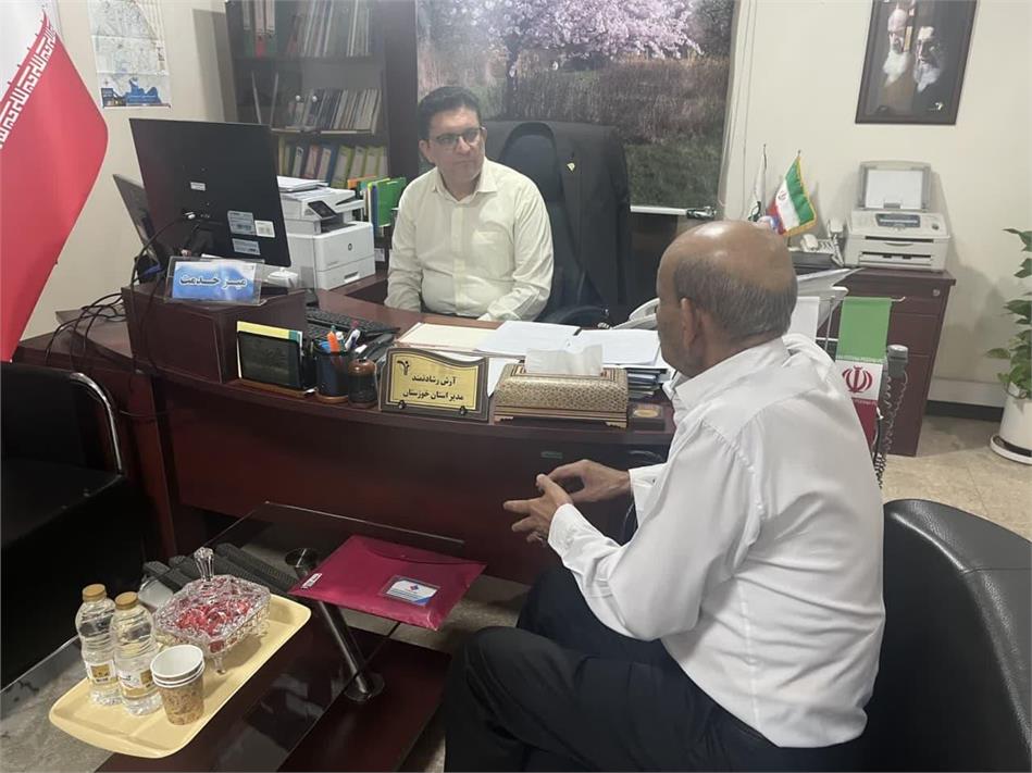 برپایی میز خدمت مدیر صندوق بازنشستگی کشوری استان خوزستان